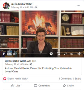 Facebook Live 2021 02-19 Autism Mental Illness Dementia - Protecting Your Vulnerable Loved Ones image