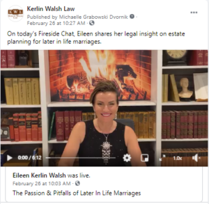 Facebook Live Fireside Chat 2-21-2021: Passion & Pitfalls of Later-In-Life Marriages