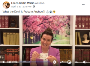Facebook Live 2021 04-09 What the Devil is Probate Anyhow screenshot