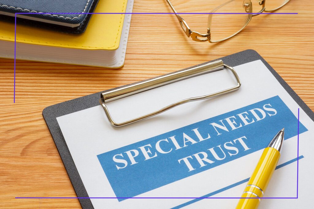 Special Needs Trust Paperwork on a Clipboard