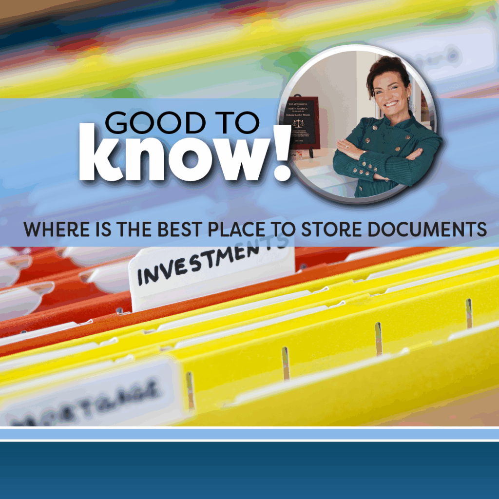 image of organized file folders - good to know - where is the best place to store documents