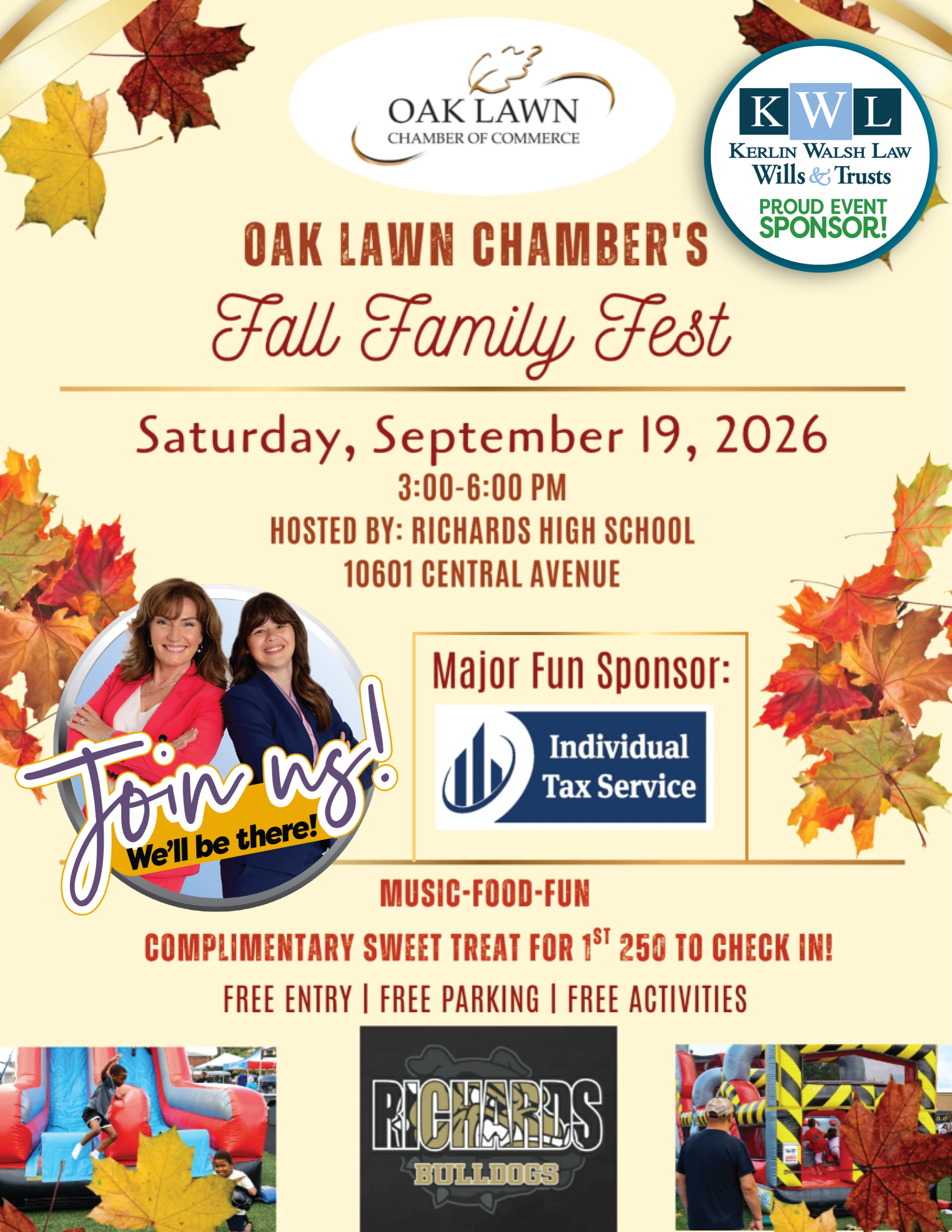 Oak Lawn Family Fall Fest September 19 KWL Sponsorship
