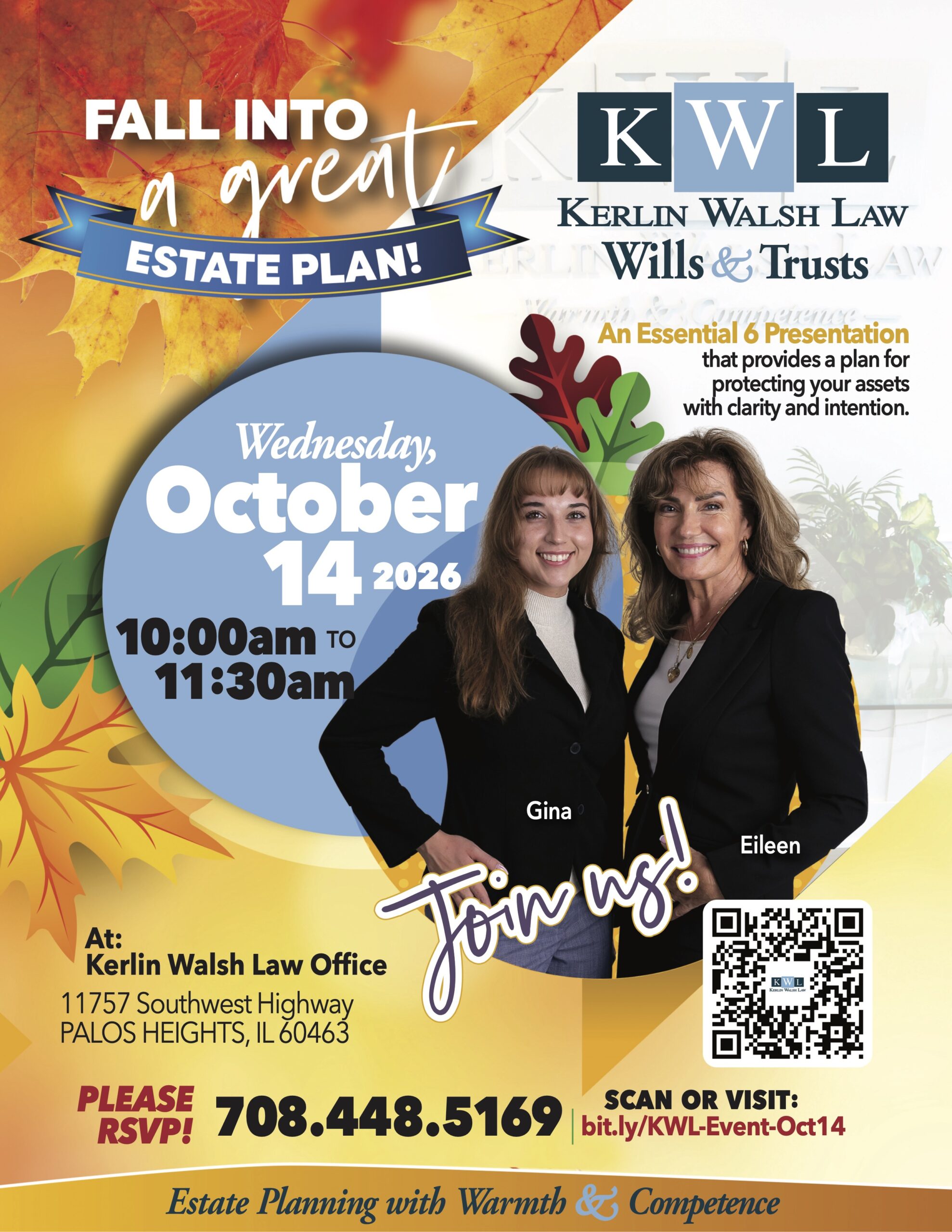KWL E6 Fall Into Great Estate Plan-Oct14 Come to the Essential 6 Fall Into A Great Estate Plan event on October 14