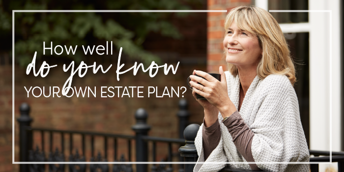 How well d you know your own estate plan? Woman in deep thought drinking a cup of coffee